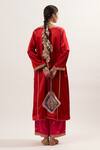 Shop_Heena Kochhar_Mashroo Embroidered Kurta And Pant Set_at_Aza_Fashions