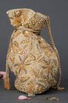 Buy_Eena_Gold Embellished Potli Bag _Online_at_Aza_Fashions