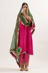 Buy_Heena Kochhar_Pink Chanderi Kurta Salwar Set_at_Aza_Fashions