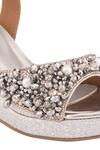 Chini C_Silver Embroidered Open Toe Ankle Strap Wedges_at_Aza_Fashions