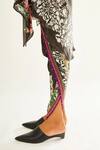 Shop_Rajdeep Ranawat_Black Satin Printed Floral Dhanno Dhoti Pant  _Online_at_Aza_Fashions