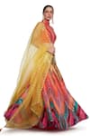 Shop_Siddhartha Bansal_Multi Color Raw Silk Embroidered Lehenga Set_at_Aza_Fashions