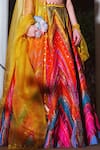 Shop_Siddhartha Bansal_Multi Color Raw Silk Embroidered Lehenga Set_Online_at_Aza_Fashions