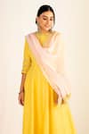 Keosha_Yellow Zard Ayisha Kalidar Kurta Set _Online_at_Aza_Fashions