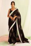 Buy_Keosha_Black Siyah Dilshad Saree With Blouse _at_Aza_Fashions