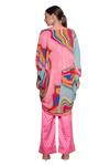 Shop_Siddhartha Bansal_Multi Color Crepe Printed Shrug _at_Aza_Fashions