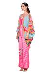 Buy_Siddhartha Bansal_Multi Color Crepe Printed Shrug _Online_at_Aza_Fashions