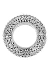 Sangeeta Boochra_Silver Plated Handcrafted Textured Bracelets Set Of 2 _Online_at_Aza_Fashions