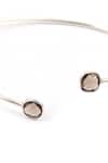 Buy_Sangeeta Boochra_Silver Plated Stones Encrusted Adjustable Bracelet _Online_at_Aza_Fashions