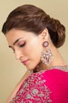 Buy_Sangeeta Boochra_Silver Plated Kundan Floral Chandbalis_Online_at_Aza_Fashions