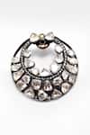 Buy_Sangeeta Boochra X Deme_Silver Plated Moissanite Gemstones Margat Embellished Earrings_Online_at_Aza_Fashions