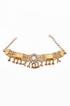 Sangeeta Boochra X Deme Gold Plated Yegane Moissanite Studded Choker Online at Aza Fashions Sangeeta Boochra X Deme_Gold Plated Yegane Moissanite Studded Choker _Online_at_Aza_Fashions
