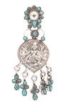 Buy_Sangeeta Boochra_Silver Plated Bead Temple Motif Carved Earrings _Online_at_Aza_Fashions