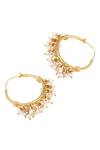 Sangeeta Boochra_Gold Plated Bead Drop Dangler Earrings _Online_at_Aza_Fashions