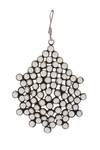 Shop_Sangeeta Boochra_Silver Plated Stones Teardrop Motif Drop Earrings _Online_at_Aza_Fashions