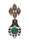 Buy_Sangeeta Boochra_Green Stones Drop Dangler Earrings _Online_at_Aza_Fashions