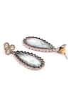 Sangeeta Boochra_Silver Plated Stones Handcrafted Earrings _Online_at_Aza_Fashions