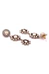 Sangeeta Boochra_Silver Plated Handcrafted Carved Earrings _Online_at_Aza_Fashions