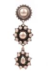 Buy_Sangeeta Boochra_Silver Plated Handcrafted Carved Earrings _Online_at_Aza_Fashions