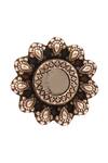 Buy_Sangeeta Boochra_Floral Carved Stud Earrings_Online_at_Aza_Fashions