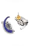 Sangeeta Boochra_Silver Plated Kundan Cloris Studded Ear Cuffs _Online_at_Aza_Fashions