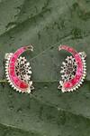 Buy_Sangeeta Boochra_Pink Diamonds, Stones Nora Studded Ear Cuffs _at_Aza_Fashions