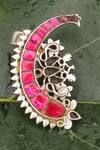 Buy_Sangeeta Boochra_Pink Diamonds, Stones Nora Studded Ear Cuffs _Online_at_Aza_Fashions