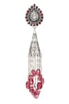 Buy_Sangeeta Boochra_Silver Plated Handcrafted Tassel Long Jhumkas _Online_at_Aza_Fashions