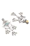 Sangeeta Boochra_Silver Plated Cut Work Handcrafted Dangler Earrings _Online_at_Aza_Fashions