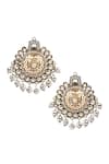 Shop_Sangeeta Boochra_Silver Plated Handcrafted Danglers _at_Aza_Fashions