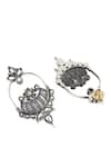 Sangeeta Boochra_Silver Plated Stones Handcrafted Dangler Earrings _Online_at_Aza_Fashions
