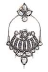 Buy_Sangeeta Boochra_Silver Plated Stones Handcrafted Dangler Earrings _Online_at_Aza_Fashions