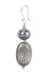 Buy_Sangeeta Boochra_Silver Plated Embroidery Handcrafted Drop Earrings _Online_at_Aza_Fashions