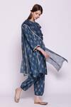 Shivani Bhargava_Blue Cotton Printed Salwar_Online_at_Aza_Fashions