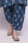 Shop_Shivani Bhargava_Blue Cotton Printed Salwar_Online_at_Aza_Fashions
