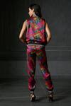 Shop_Redefine_Pink Mashru Zing Reversible Bomber Jacket_at_Aza_Fashions