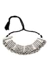 Buy_Sangeeta Boochra_Silver Plated Ghungroo Embellished Choker _at_Aza_Fashions