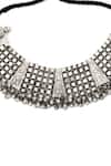 Sangeeta Boochra_Silver Plated Ghungroo Embellished Choker _Online_at_Aza_Fashions