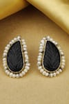 Buy_Sangeeta Boochra X Payal Singhal_Silver Plated Pearl Mehak Handcrafted Earrings _at_Aza_Fashions