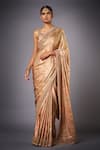 Buy_RI.Ritu Kumar_Pink Silk; Lining: Viscose Printed Saree For Women_at_Aza_Fashions