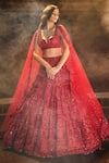 Buy_Seema Gujral_Net Sequin Embroidered Lehenga Set_at_Aza_Fashions