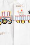 Partykles_White Cotton Satin Embroidered Shirt _Online_at_Aza_Fashions