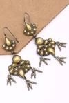 Buy_Sangeeta Boochra_Gold Plated Metallic Thread Handcrafted Danglers _Online_at_Aza_Fashions