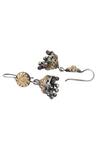 Sangeeta Boochra_Silver Plated Carved Jhumkas _Online_at_Aza_Fashions