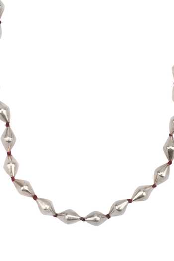 Buy_Sangeeta Boochra_Silver Plated Handcrafted Bead Necklace _Online_at_Aza_Fashions