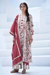 Buy_Simar Dugal_White Printed Kurta Set  _at_Aza_Fashions