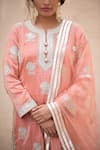 Buy_Simar Dugal_Orange Embroidered Kurta Set _Online_at_Aza_Fashions