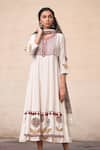 Buy_Simar Dugal_White Embroidered Kurta Set  _at_Aza_Fashions