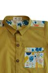 Shop_Miko Lolo_Yellow Sunshine Shirt For Boys_Online_at_Aza_Fashions