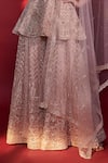 Angad Singh_Pink Net Embroidery Leaf Neck Gota Gharara Set _at_Aza_Fashions